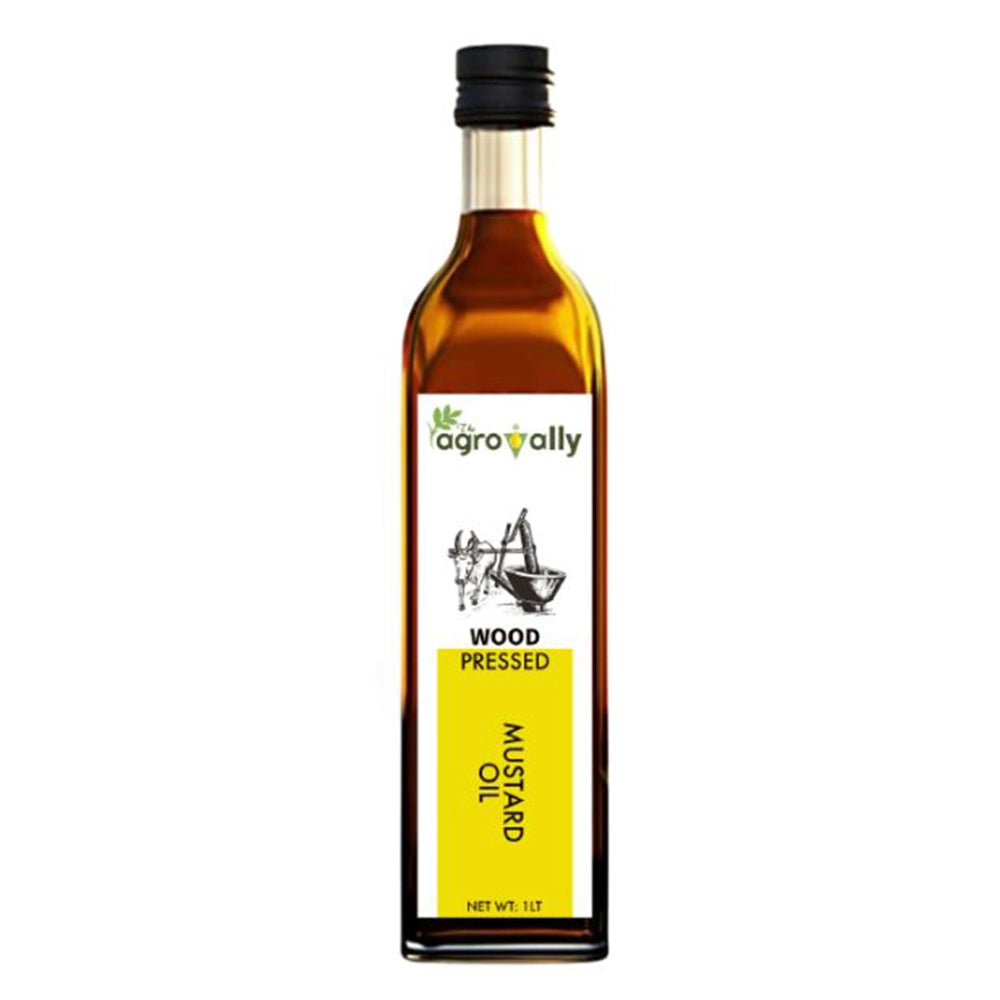 agrovally Wood Pressed Mustard Oil-1L